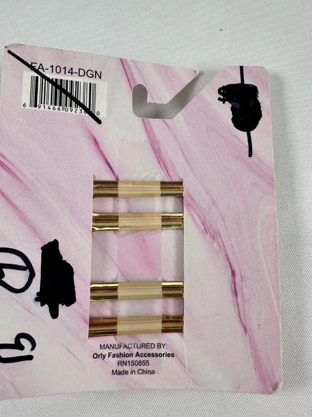 Hair Essentials Acrylic Barretts, Hair Alligator Clips, Green Peach, Y2K, 1990s